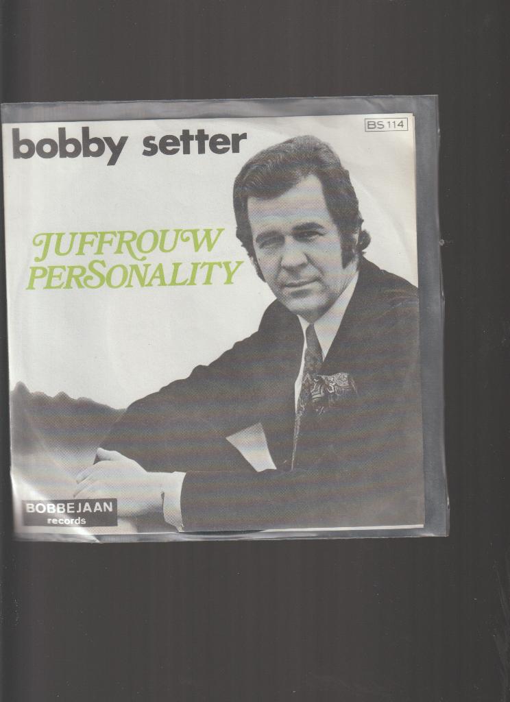 BOBBY  SETTER  --  JUFFROUW  PERSONALITY, Verzenden, 7 inch, Single, Zo goed als nieuw