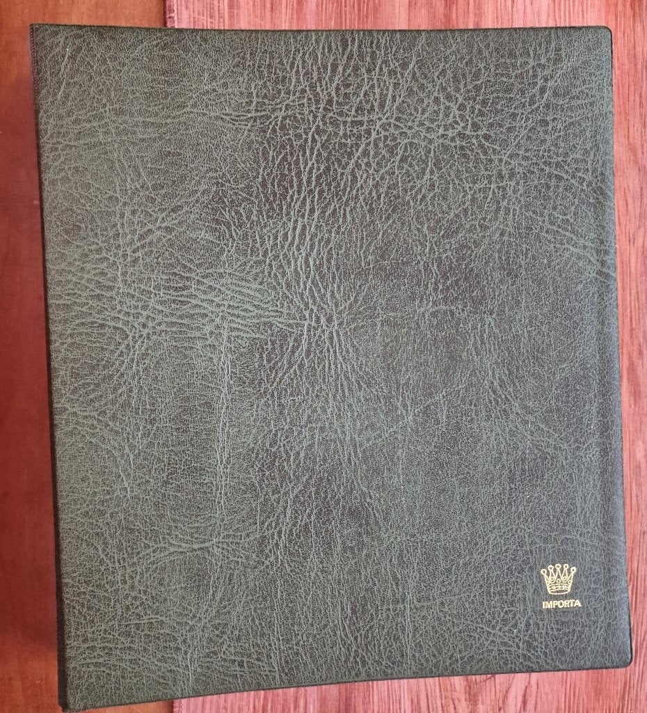 3 x Groen/zwarte Verzamelalbums / Opbergmappen met ringband, Postzegels en Munten, Postzegels | Toebehoren, Verzenden, Verzamelalbum