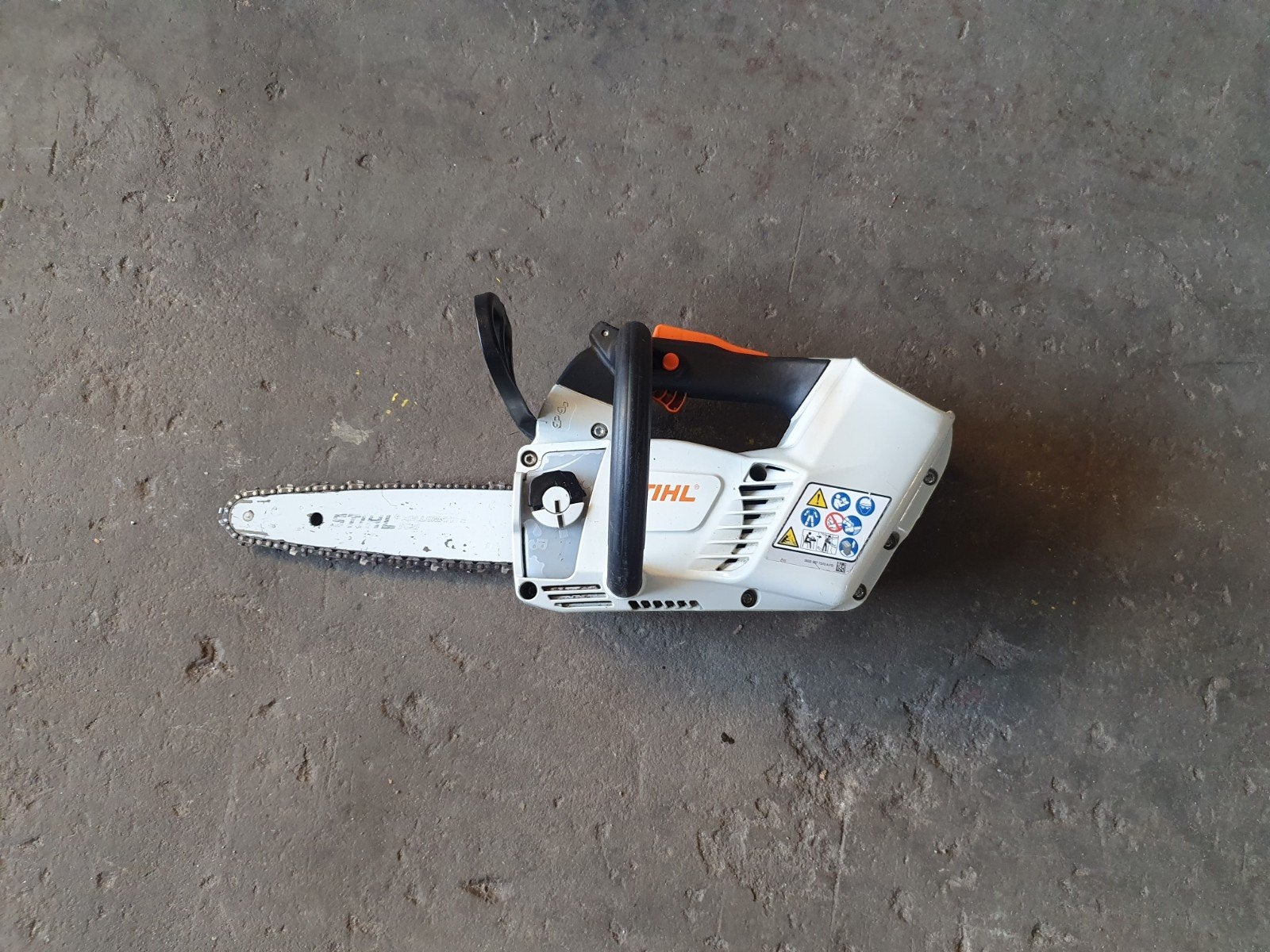 stihl msa 161 t accu motorzaag, Ophalen