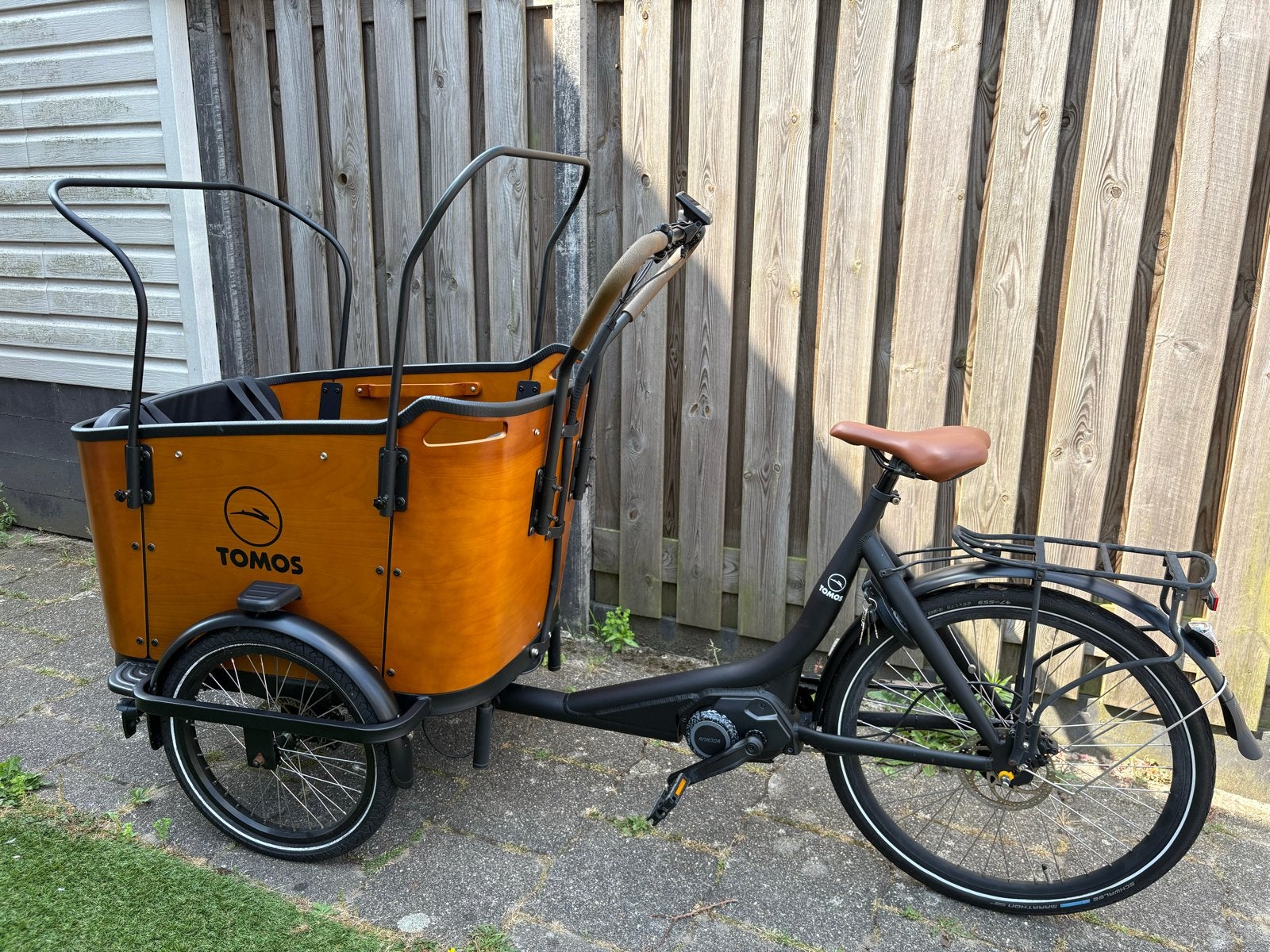 Tomos E-Cargo 3 N7 Bakfiets - 189 km, incl. huif, 4 kinderen of meer, Gebruikt, Elektrisch, Ophalen