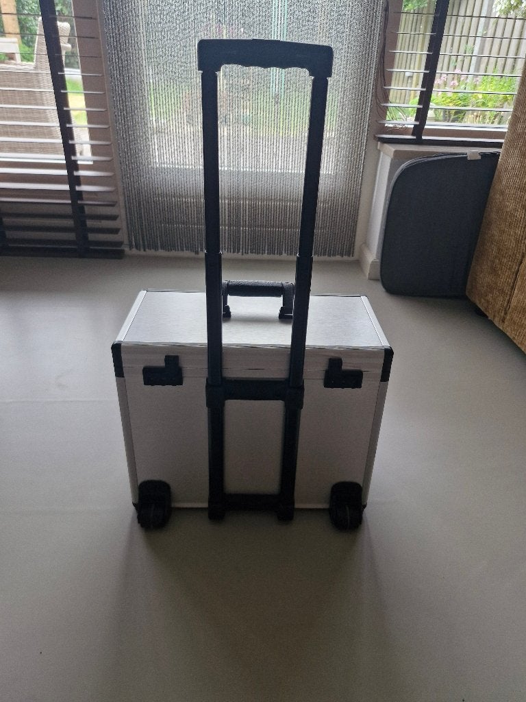 trolley koffer kantoor werkkoffer aluminium, Ophalen, Gebruikt