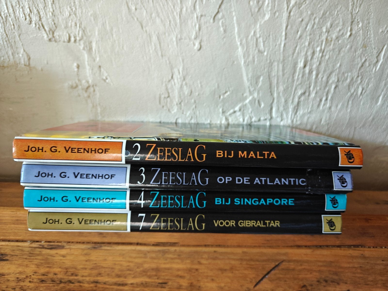 4 Boeken van de serie: Zeeslag., Ophalen of Verzenden, Zo goed als nieuw