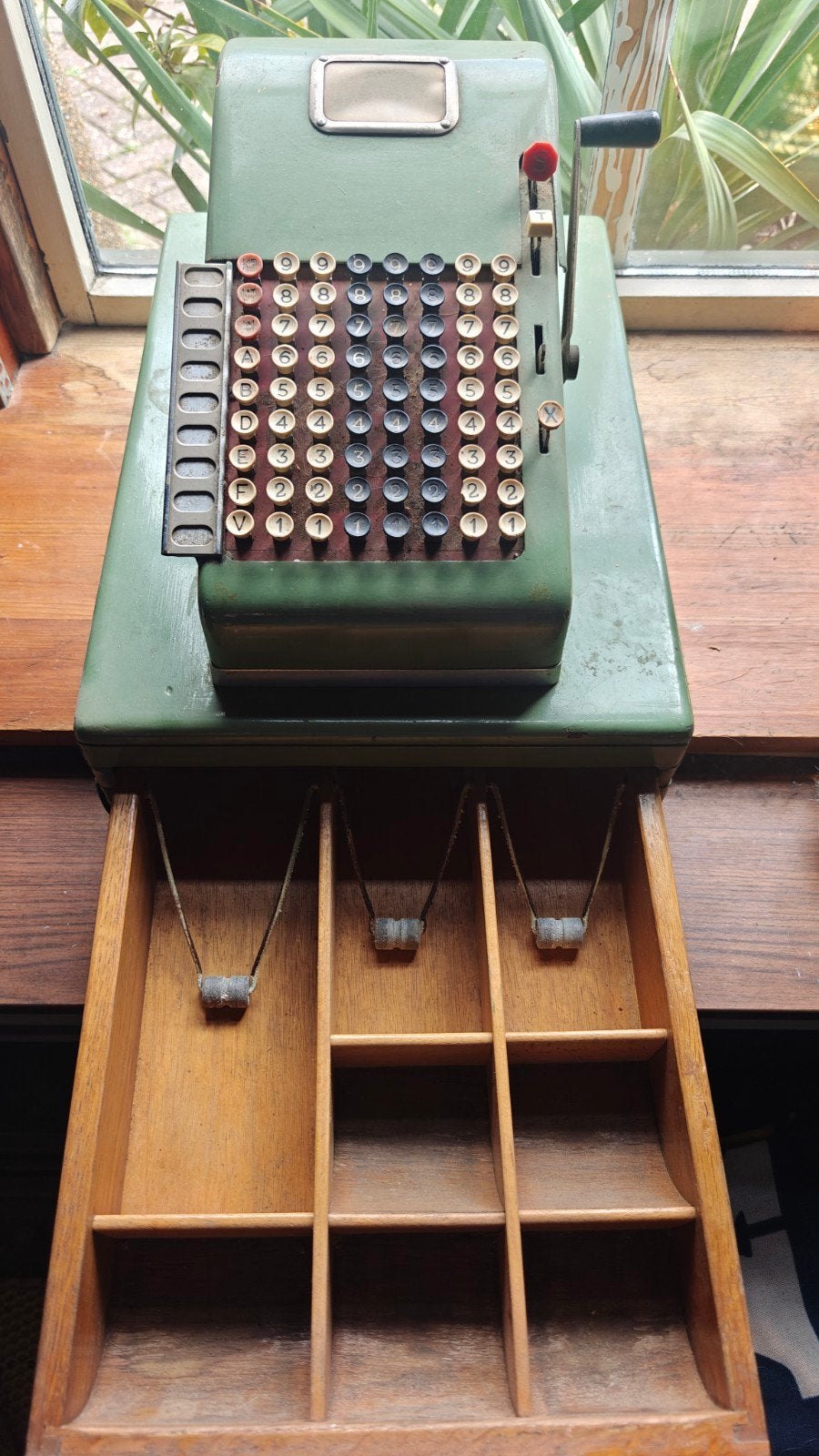 Antieke Mechanische Rekenmachine/Kassa, Antiek en Kunst, Antiek | Kantoor en Zakelijk, Ophalen of Verzenden