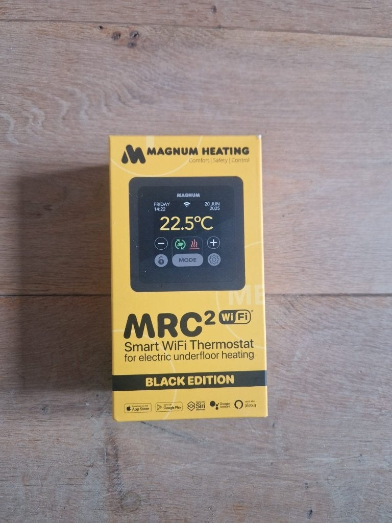 Magnum MRC2 Thermostaat vloerverwarming Zwart, Ophalen of Verzenden, Slimme thermostaat, Nieuw