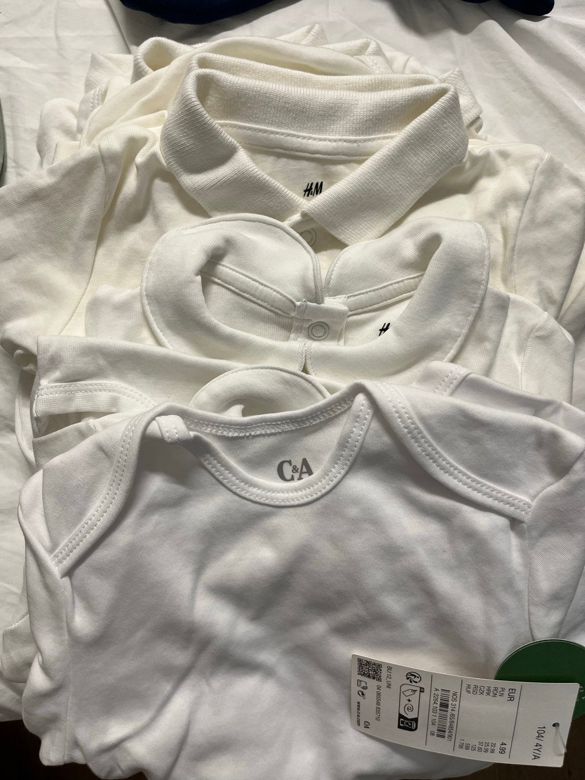 8 nieuwe rompers maat 104 (H&M, C&A), Kinderen en Baby's, Kinderkleding | Maat 104, Ophalen of Verzenden, Nieuw, Jongen of Meisje