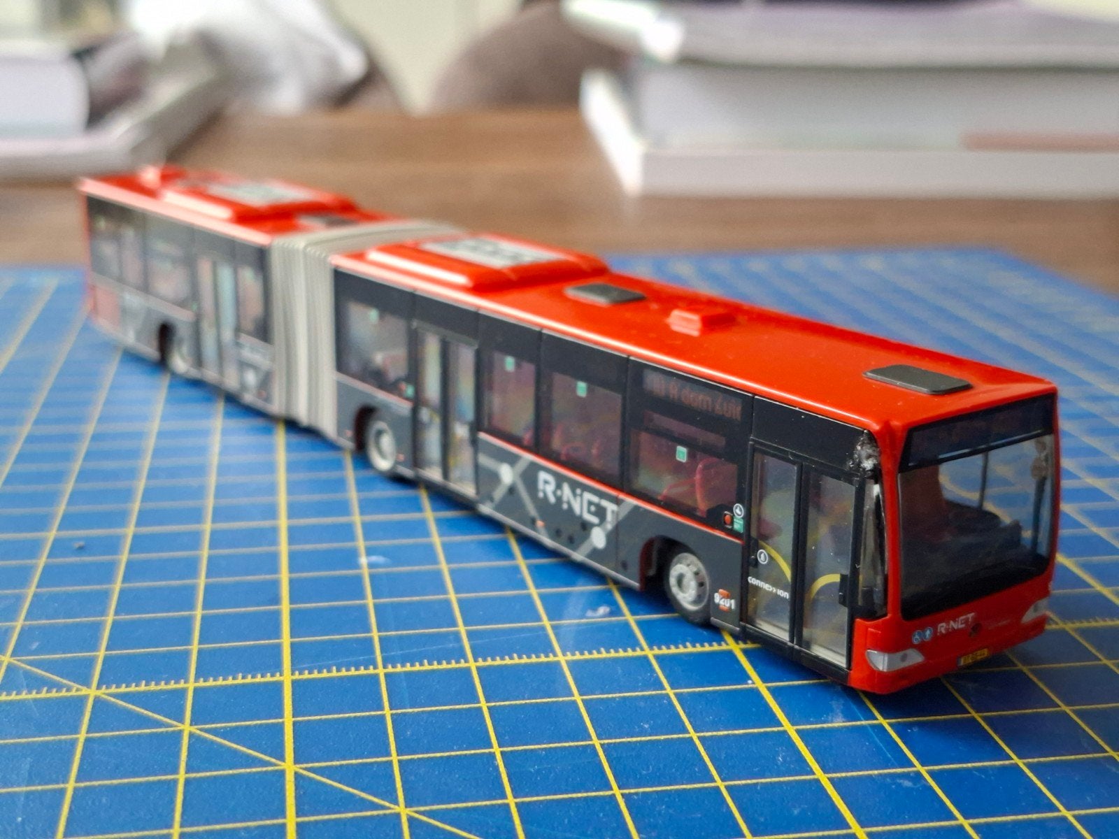 Rietze Mercedes Citaro G Connexxion RNET beschadigd, Hobby en Vrije tijd, Ophalen of Verzenden, Gebruikt, Bus of Vrachtwagen, Rietze