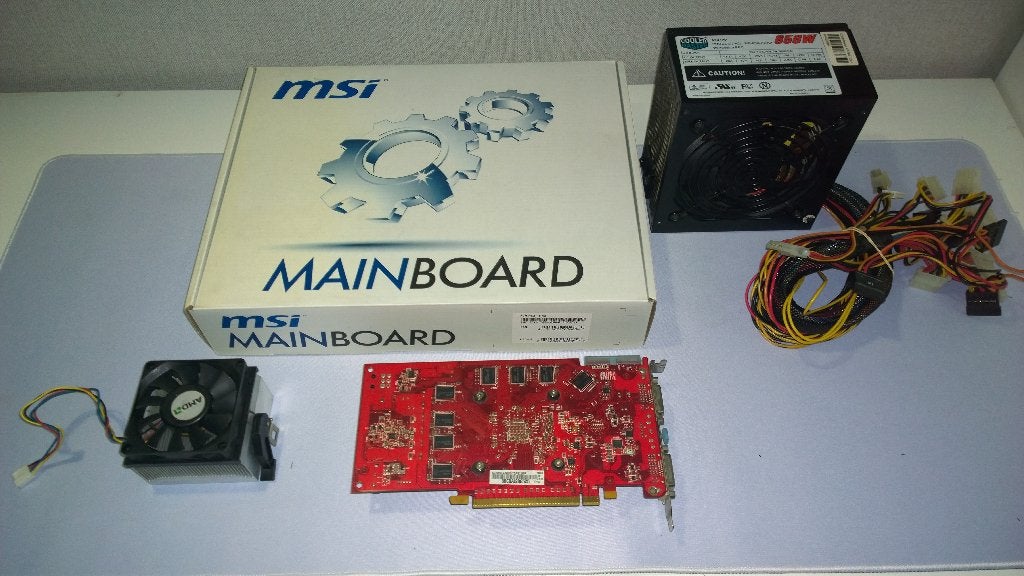 Retro PC Starterset, MSI MS-7369 NIEUW + HD3850 + CM 650W, Ophalen, Zo goed als nieuw, DDR2, Socket AM2