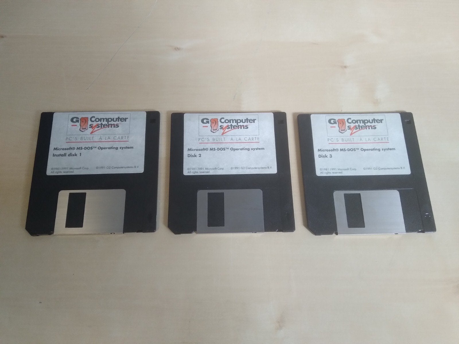 MS-DOS  6.22, Operating System Disks (3 stuks), Computers en Software, Ophalen, Gebruikt, Windows