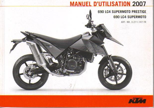 KTM 690 LC4 Supermoto / Prestige manuel (5552z), Ophalen of Verzenden, Overige merken
