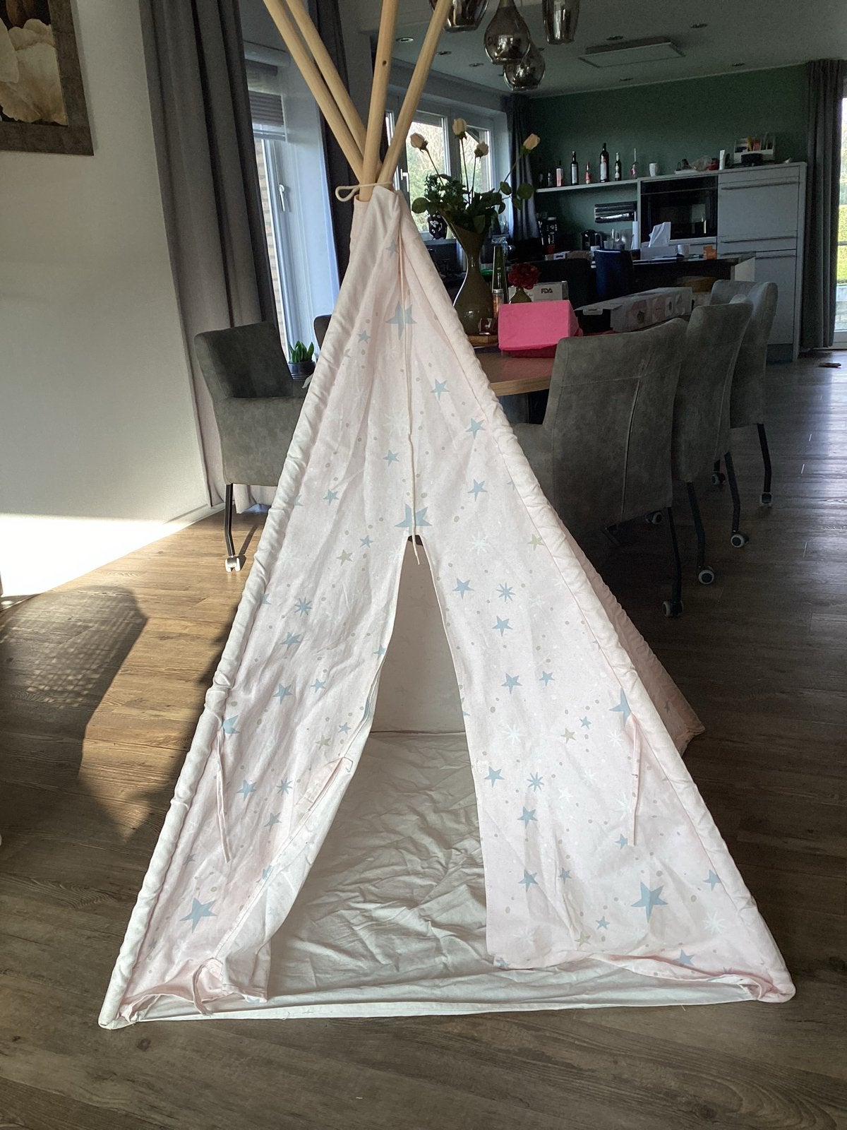 Playtive Speeltent Tipi Roze met Sterren, Ophalen of Verzenden, Zo goed als nieuw