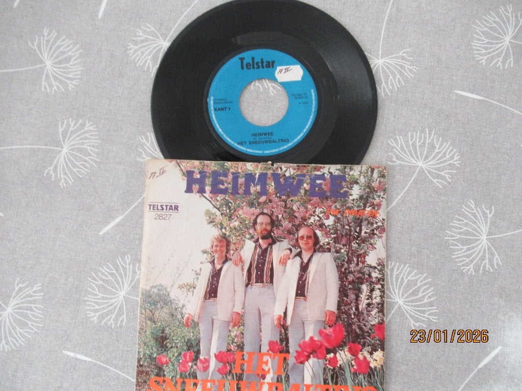 Het Sneeuwbal Trio           Heimwee, Gebruikt, Originele persing, 7 inch, Ophalen of Verzenden