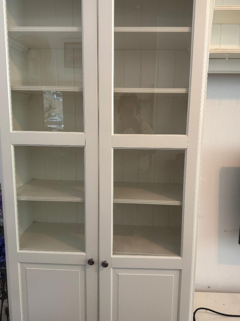 IKEA Boeken-, Cd- en tv kast, Ophalen, Gebruikt, 200 cm of meer, Eikenhout