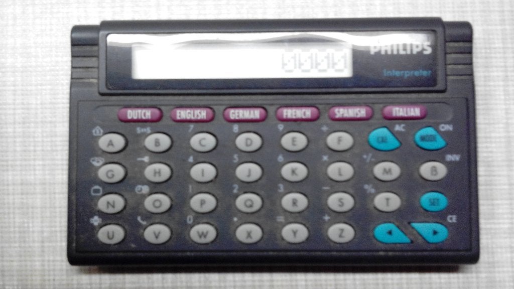 Philips translater/vertaler handapparaat 6 talen, NL, EN, DU, Boeken, Woordenboeken, Overige uitgevers, Ophalen of Verzenden, Zo goed als nieuw