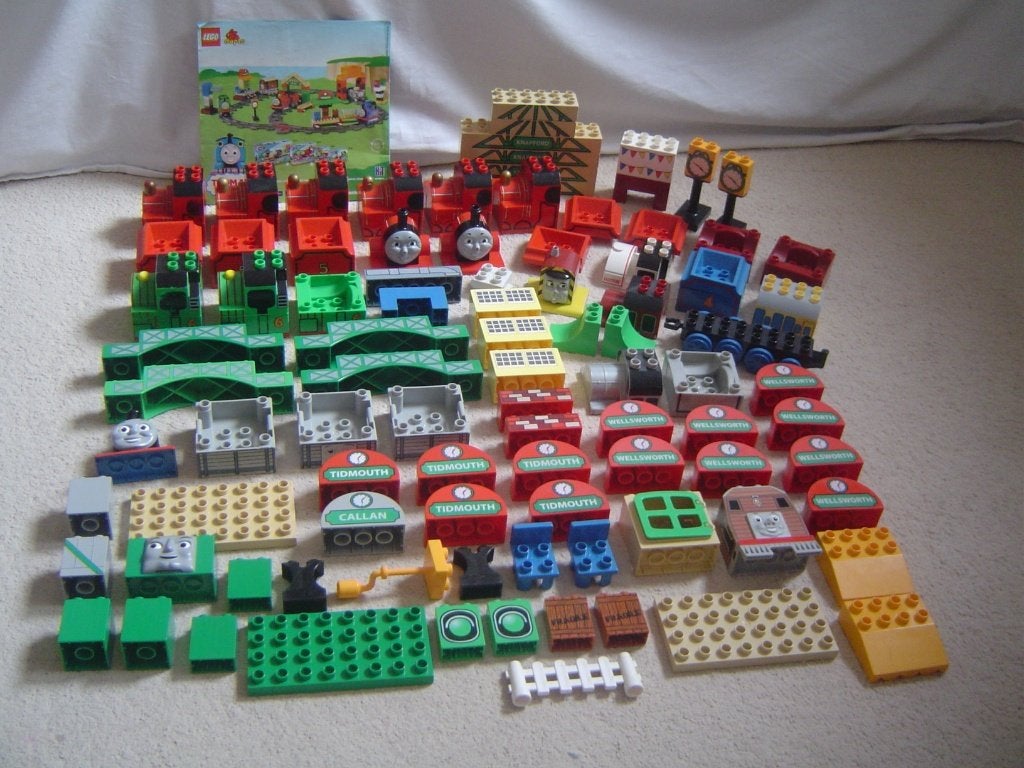 Unieke duplo set met losse onderdelen Thomas de trein serie, Ophalen of Verzenden, Gebruikt, Duplo