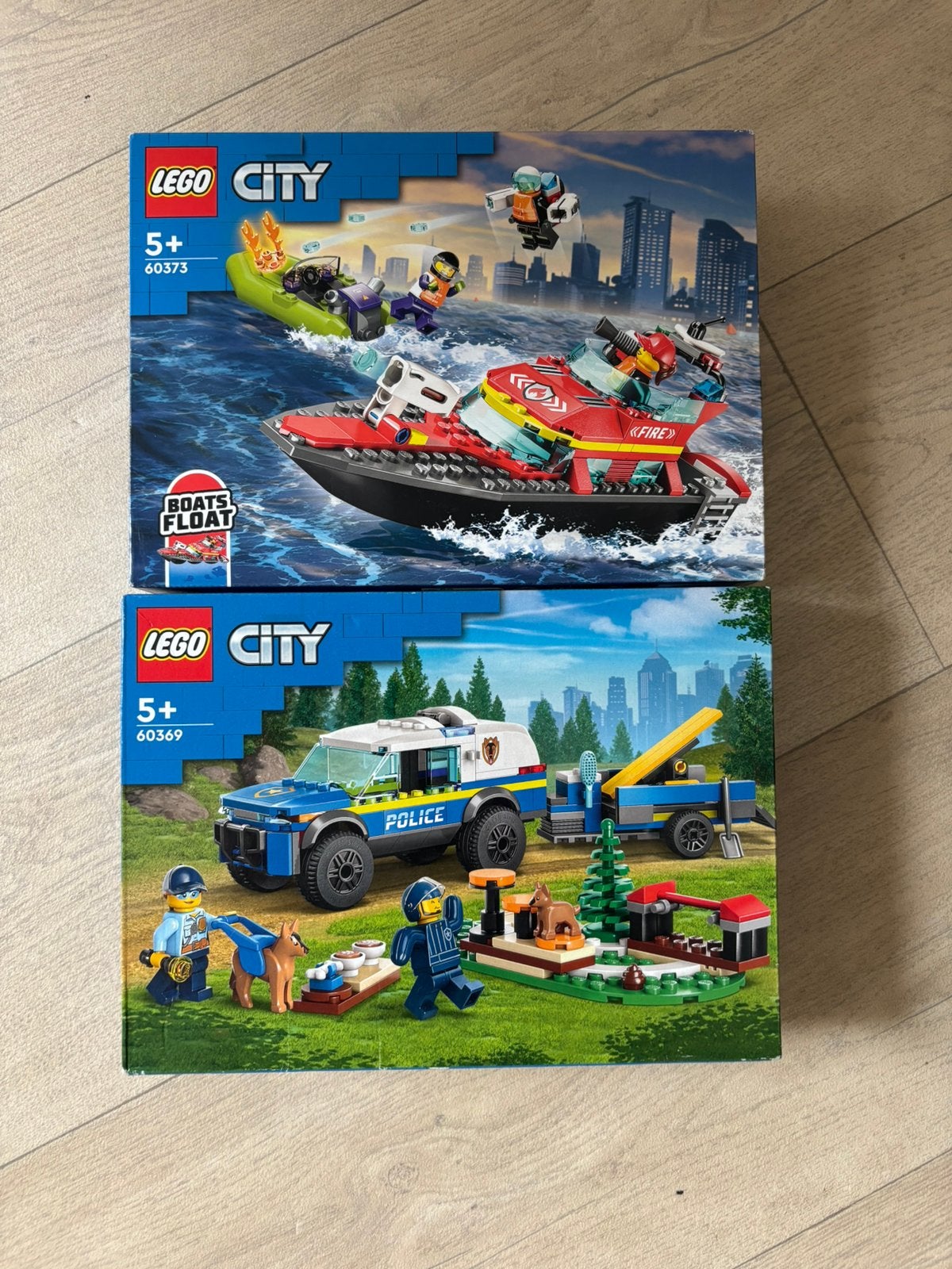 Lego city politie en brandweer (60373 en 60369), City, Lego, Nieuw, Ophalen of Verzenden