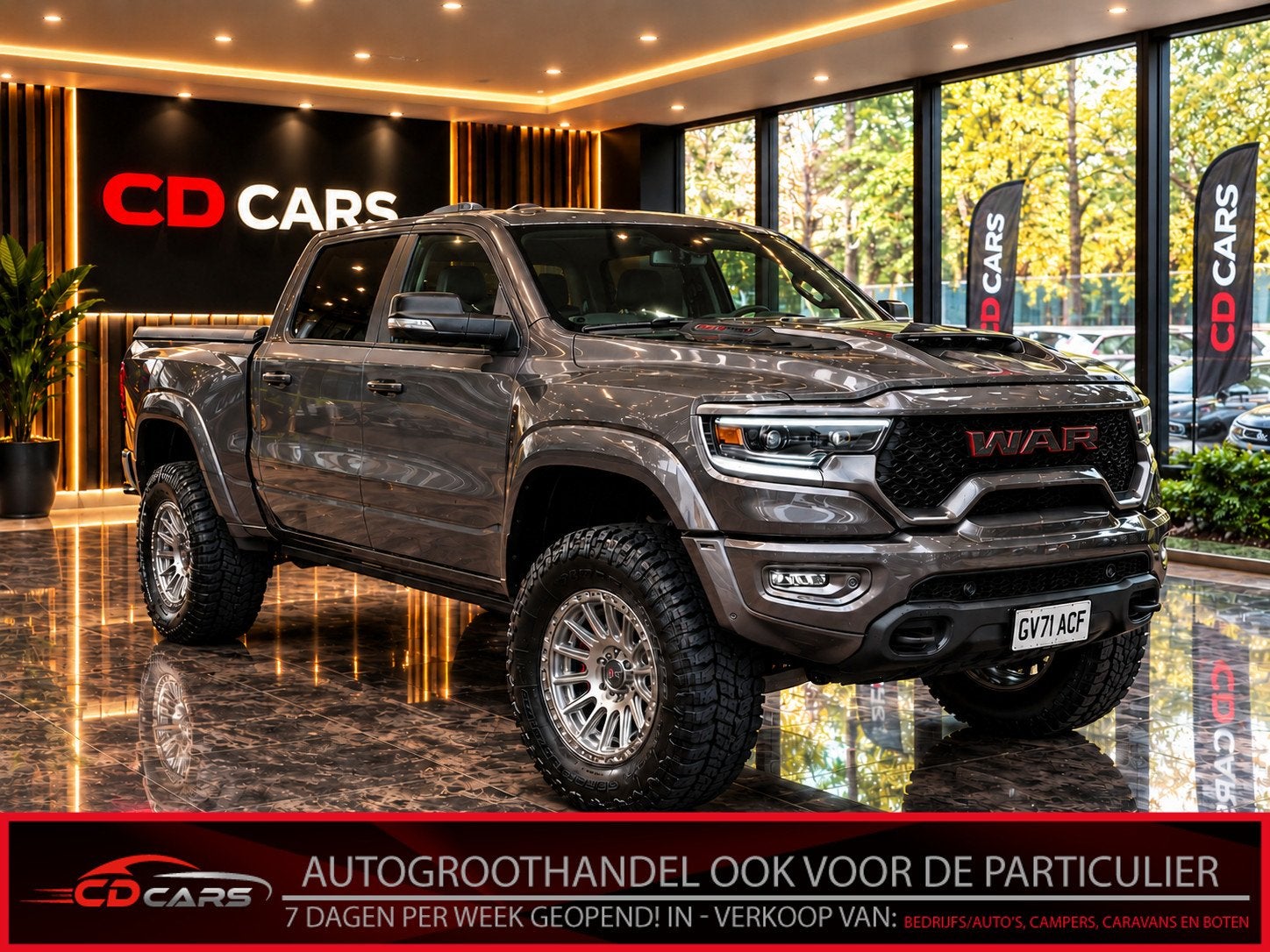 Dodge Ram 1500 6.2 V8 4x4 TRX 1e eigenaar Head-up display, F, Auto's, Automaat, Gebruikt, Leder, RAM 1500