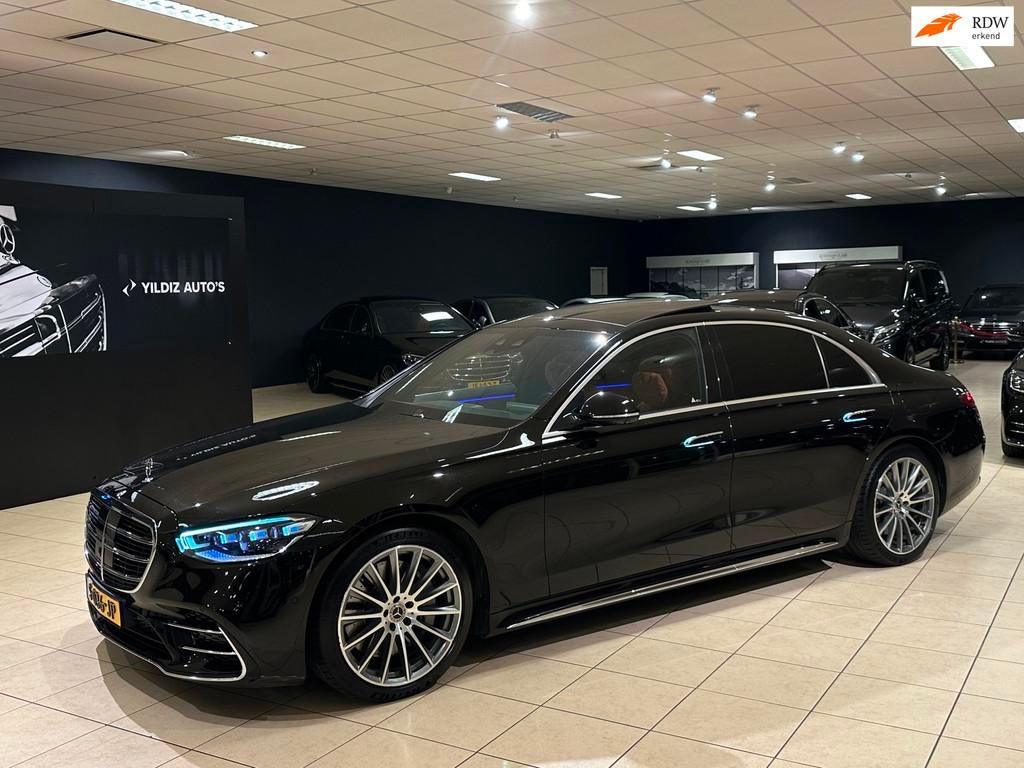 Mercedes-Benz S-klasse S580 e 4MATIC Lang AMG Line|MANUFAKTU, Automaat, Gebruikt, Euro 6, Zwart