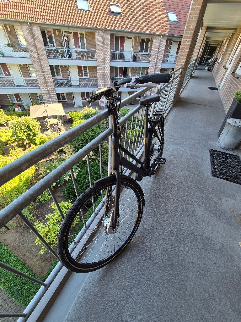 Stijlvolle Matzwarte Batavus Fonk stadsfiets - Nexus 7 versn, Ophalen, Velgrem, Batavus, Versnellingen