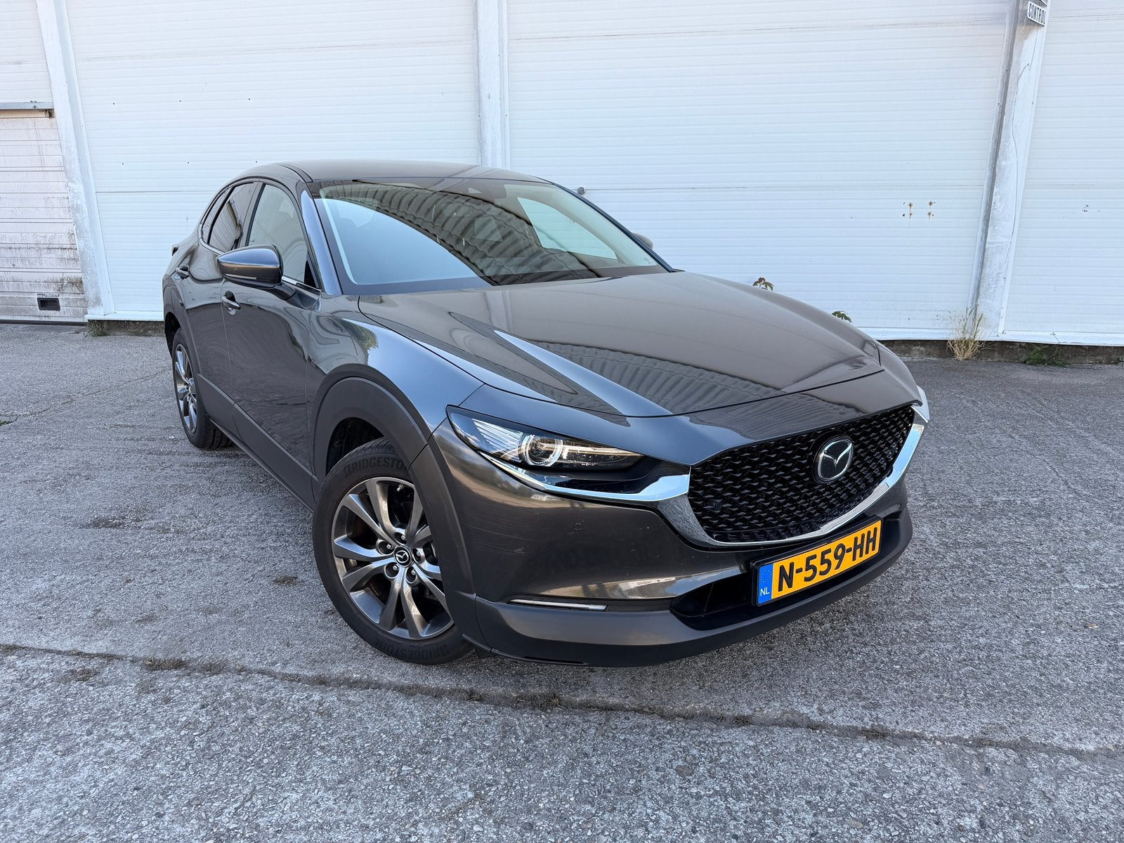 Mazda CX-30 E-skyactiv X 186pk Aut 2021 Grijs - Full option, Auto's, Mazda, 1998 cc, Adaptive Cruise Control, 75 €/maand, SUV of Terreinwagen