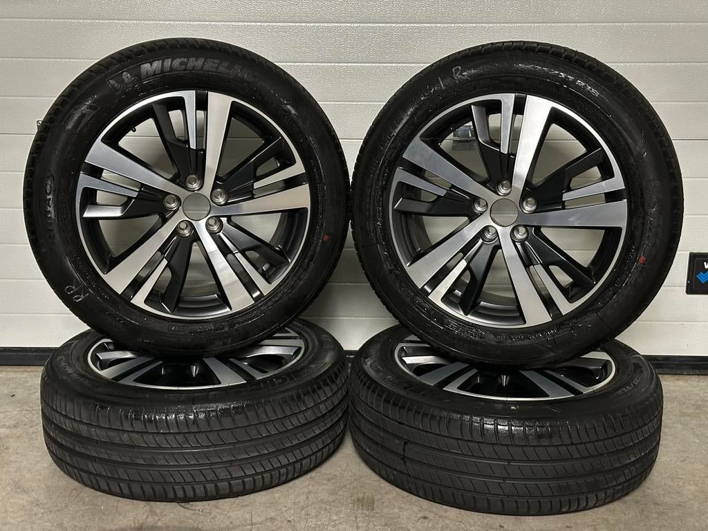 Originele 18 inch 5x108 Peugeot 3008 5008 Set INC BTW 7MM!, Auto-onderdelen, 18 inch, Gebruikt, Banden en Velgen, Ophalen of Verzenden