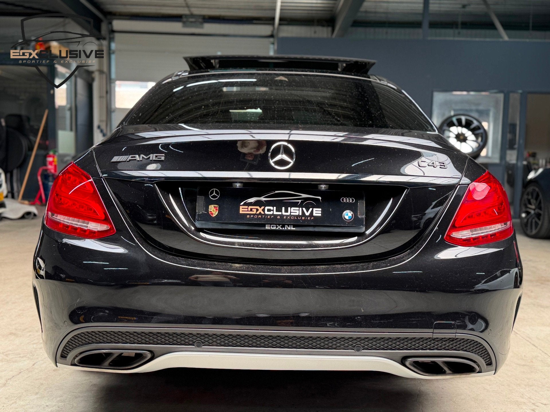 Mercedes-Benz C-klasse AMG 43 4MATIC PANO|CAMERA|BLINDSPOT|B, Auto's, Mercedes-Benz, 367 pk, Leder, Bedrijf, Vierwielaandrijving