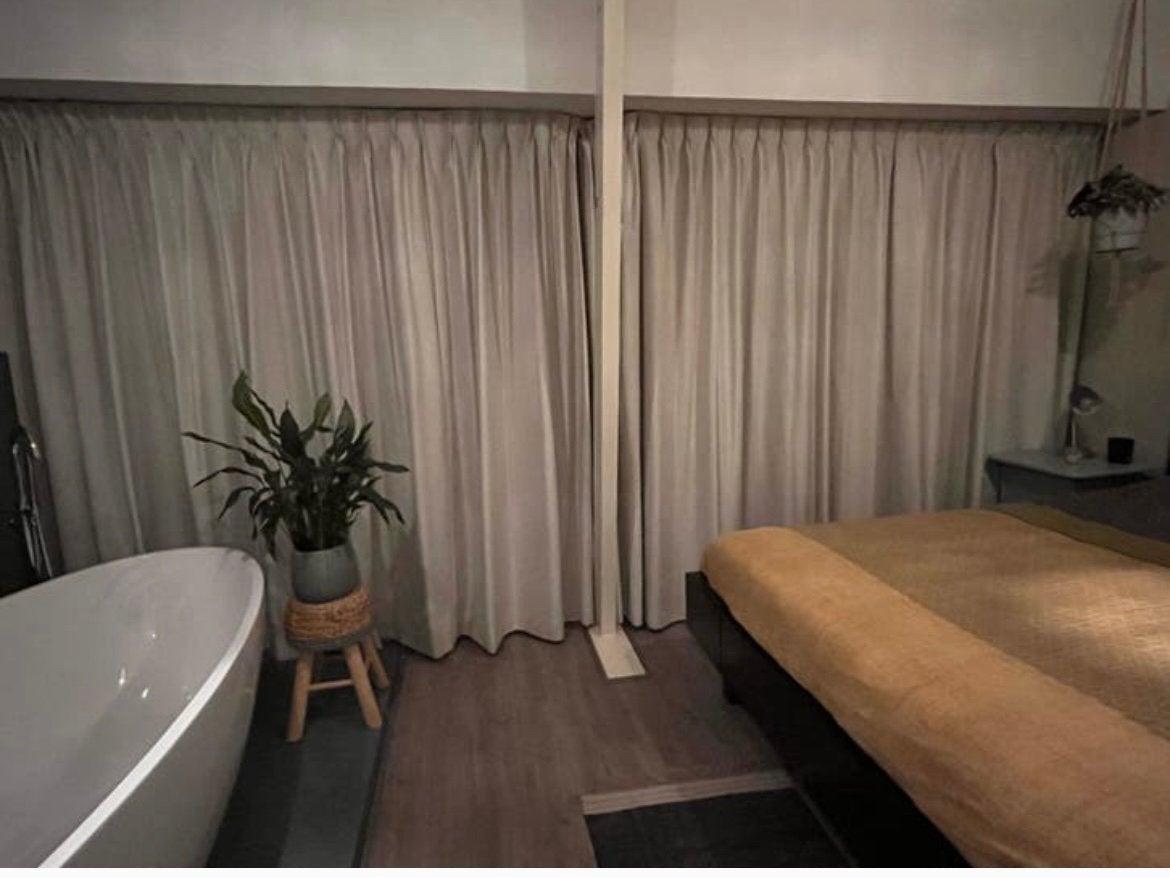 Gordijnen, Huis en Inrichting, Ophalen, Zo goed als nieuw, Gordijn, Polyester