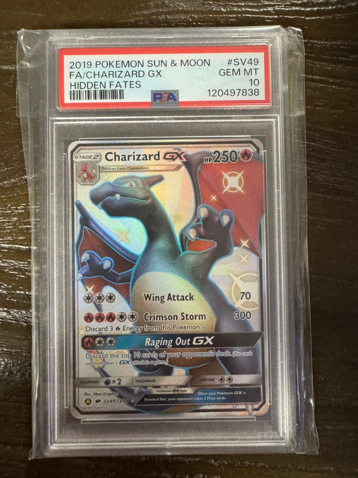 Charizard PSA10, Ophalen of Verzenden, Nieuw, Losse kaart, Foil
