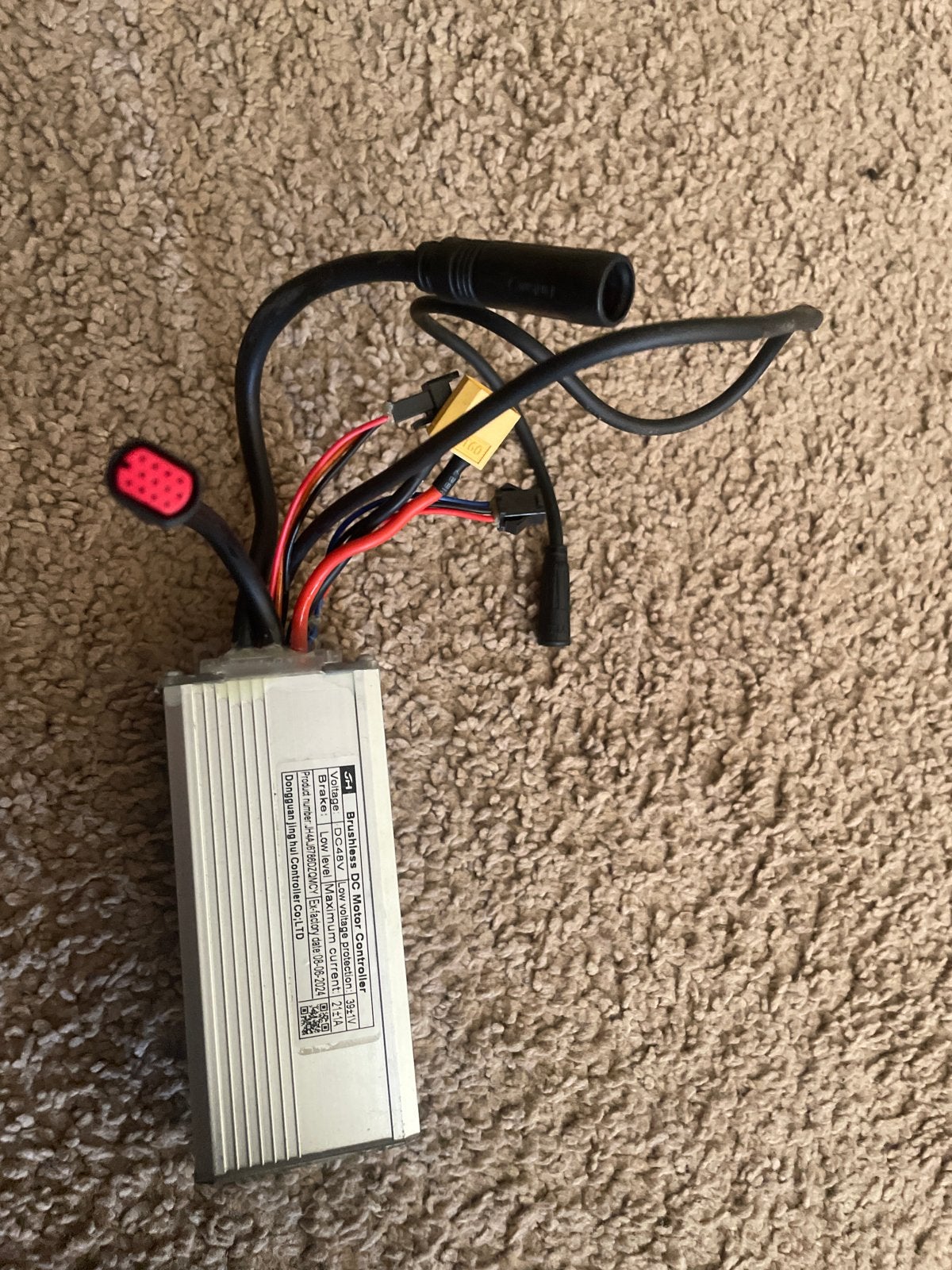 Brushless DC Motor Controller 48V 21A voor E-bike, Fietsen en Brommers, Fietsonderdelen, Gebruikt, Motor, Aluminium, Ophalen