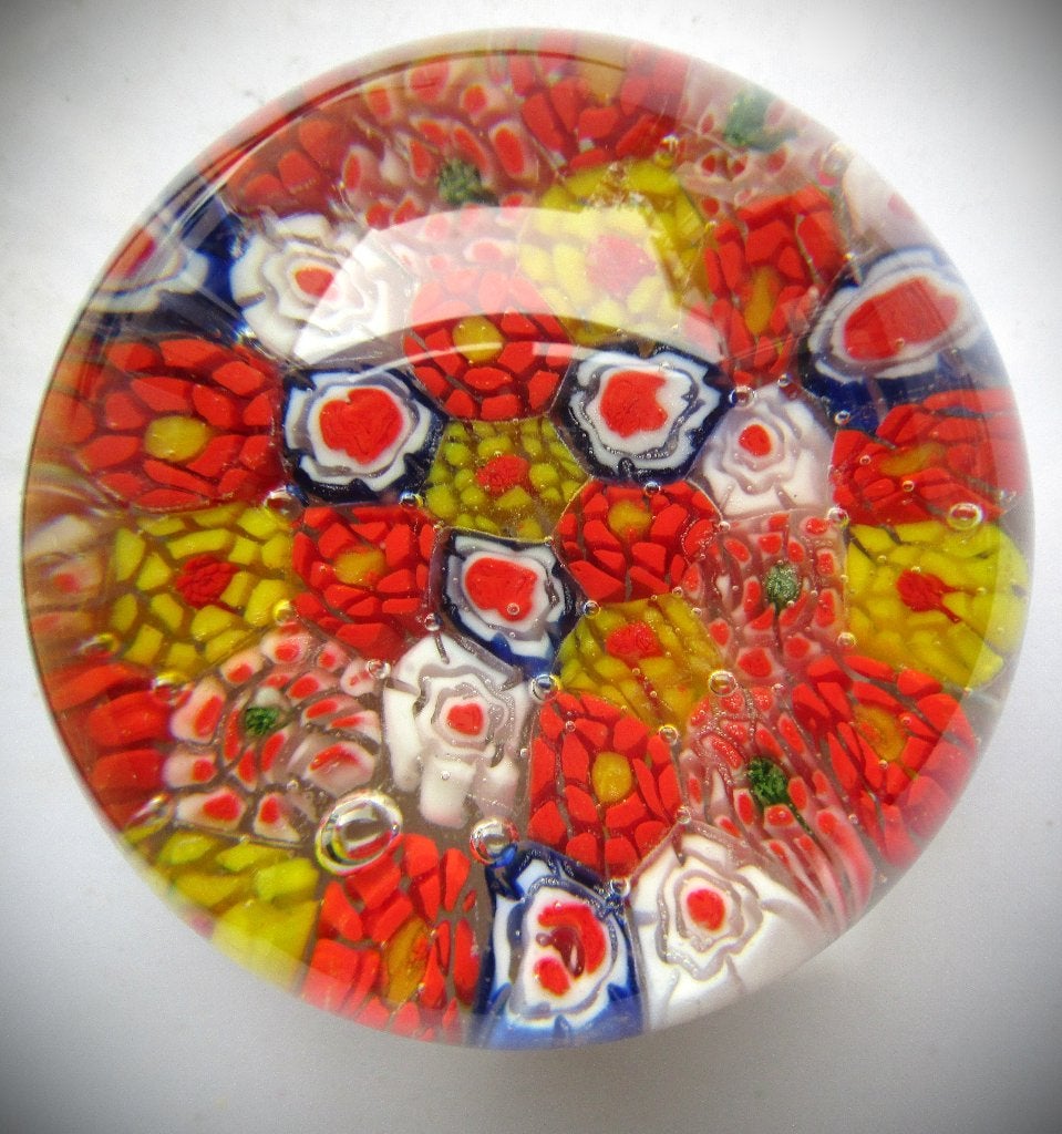 Millefiori Paperweight~Murano ? ~Presse Papier~Glazen bol, Huis en Inrichting, Ophalen of Verzenden, Nieuw, Meerkleurig, Glas