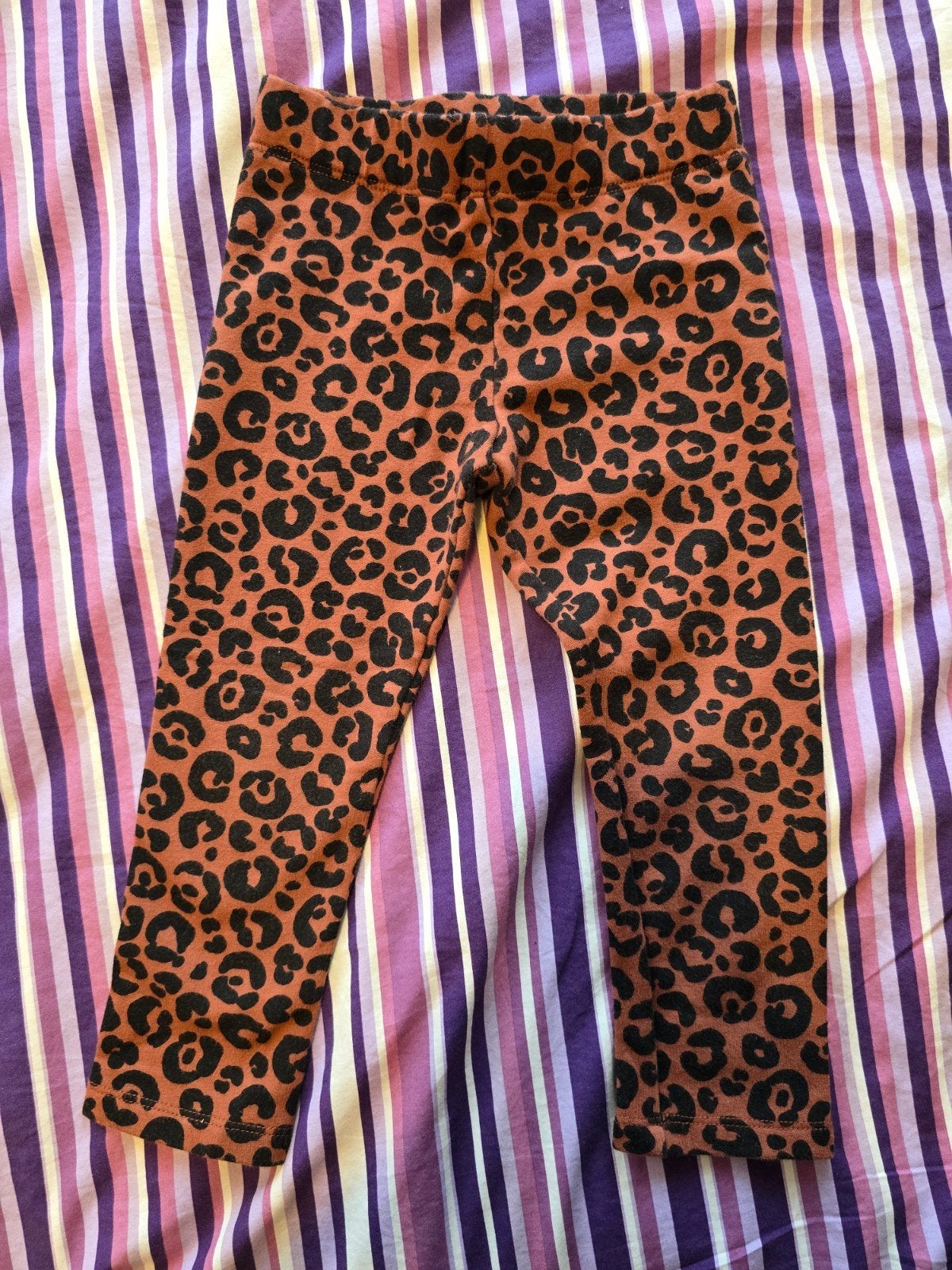 H&M Luipaardprint Legging - Maat 92, Broek, Gebruikt, Meisje, H&M