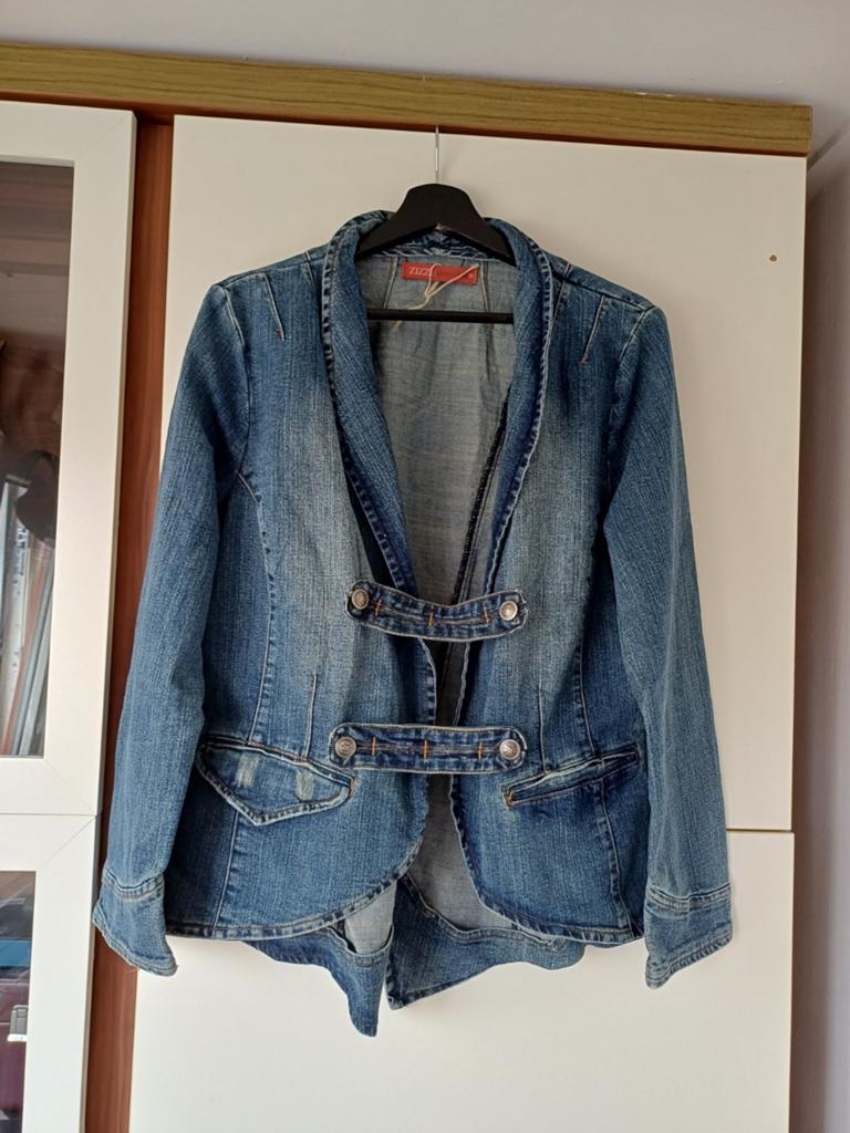 Prachtige SPIJKERJAS, Ophalen of Verzenden, Zo goed als nieuw, Maat 46/48 (XL) of groter, Blauw