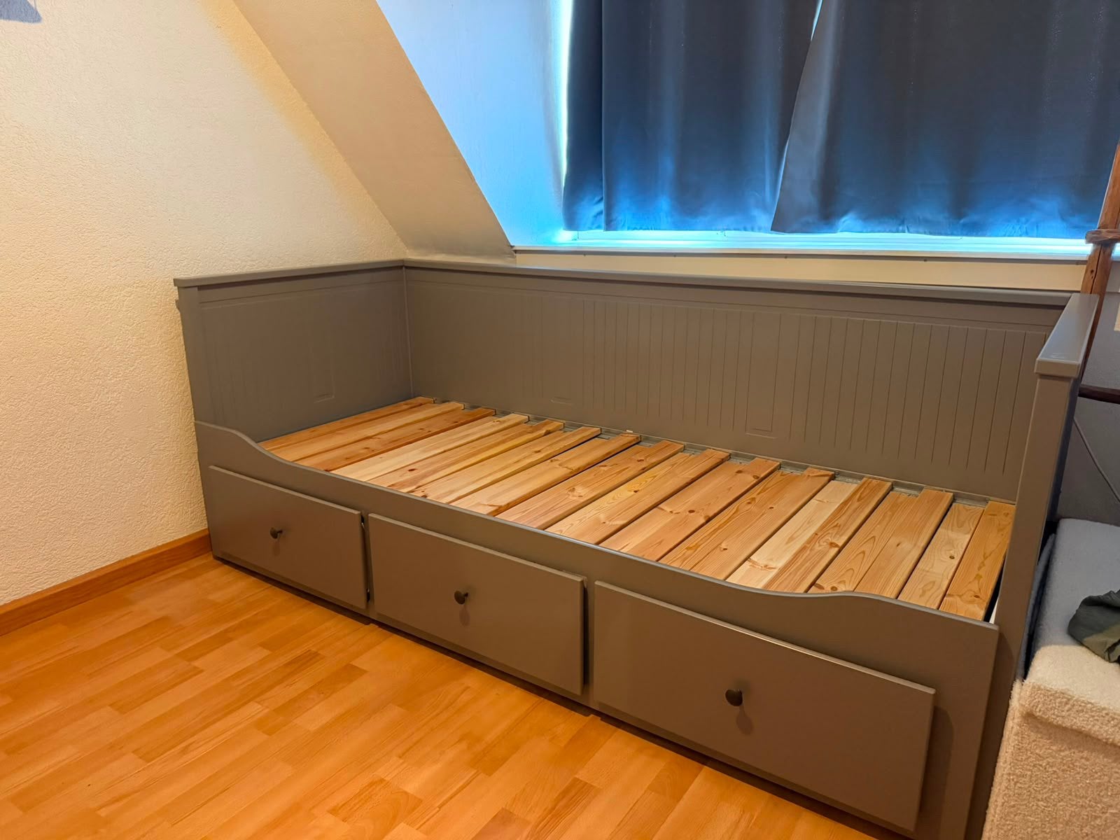 IKEA Hemnes bed 80x200 cm uitschuifbaar tot 160x200 cm, Ophalen, Verstelbaar, Tweepersoons, Zo goed als nieuw