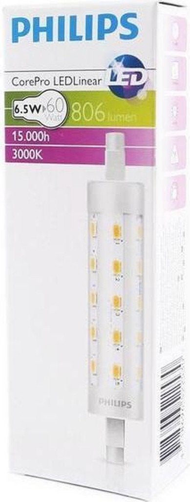 Philips Corepro LED Lineair R7s 118mm 6.5W 806lm, Ophalen of Verzenden, Nieuw, Overige fittingen, Led-lamp