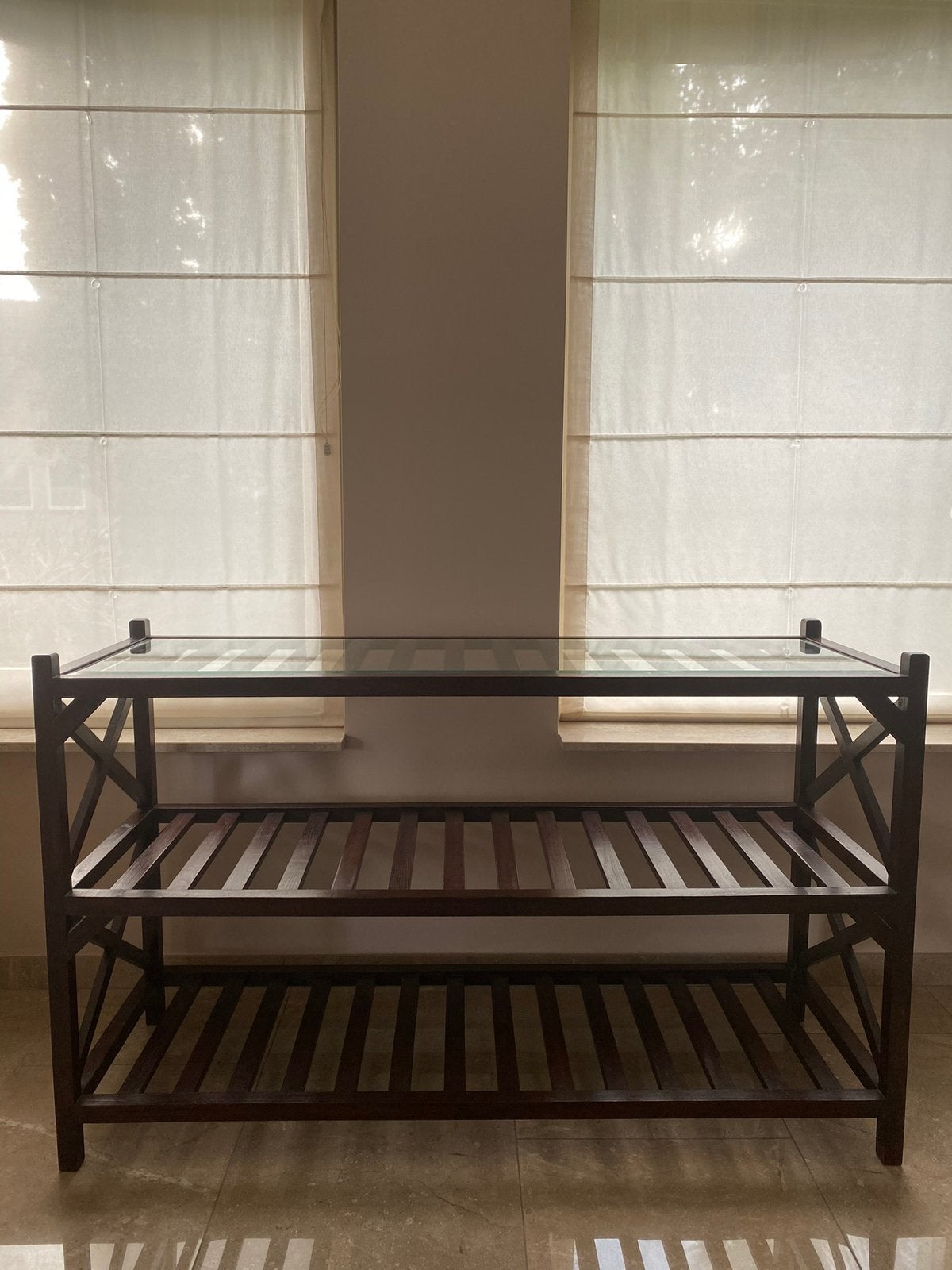 Koloniale console/sidetable 130x 45x80, Ophalen, Zo goed als nieuw