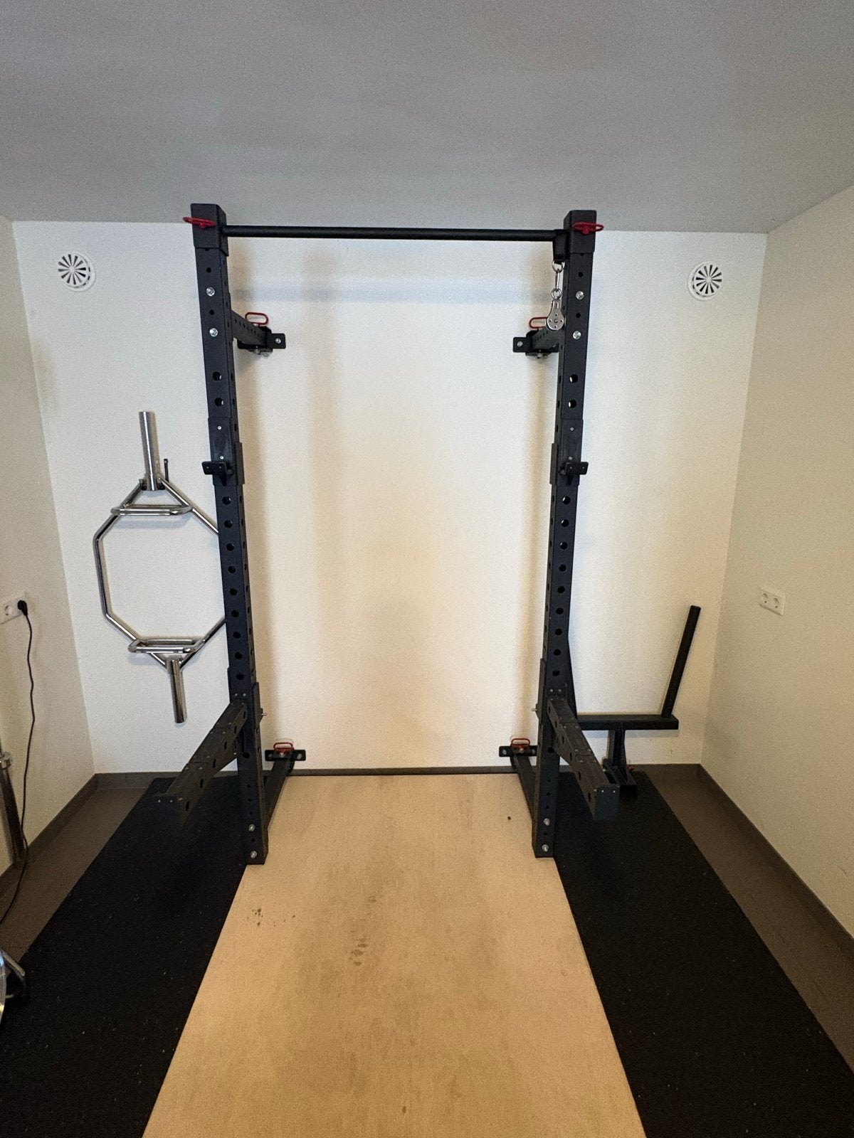 Inklapbaar Squat Rack / Krachtstation, Ophalen, Krachtstation, Armen, Zo goed als nieuw