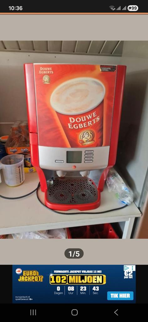 Douwe Egberts Koffiemachine  cafitesse 61, Ophalen, Afneembaar waterreservoir, Gebruikt, Overige typen