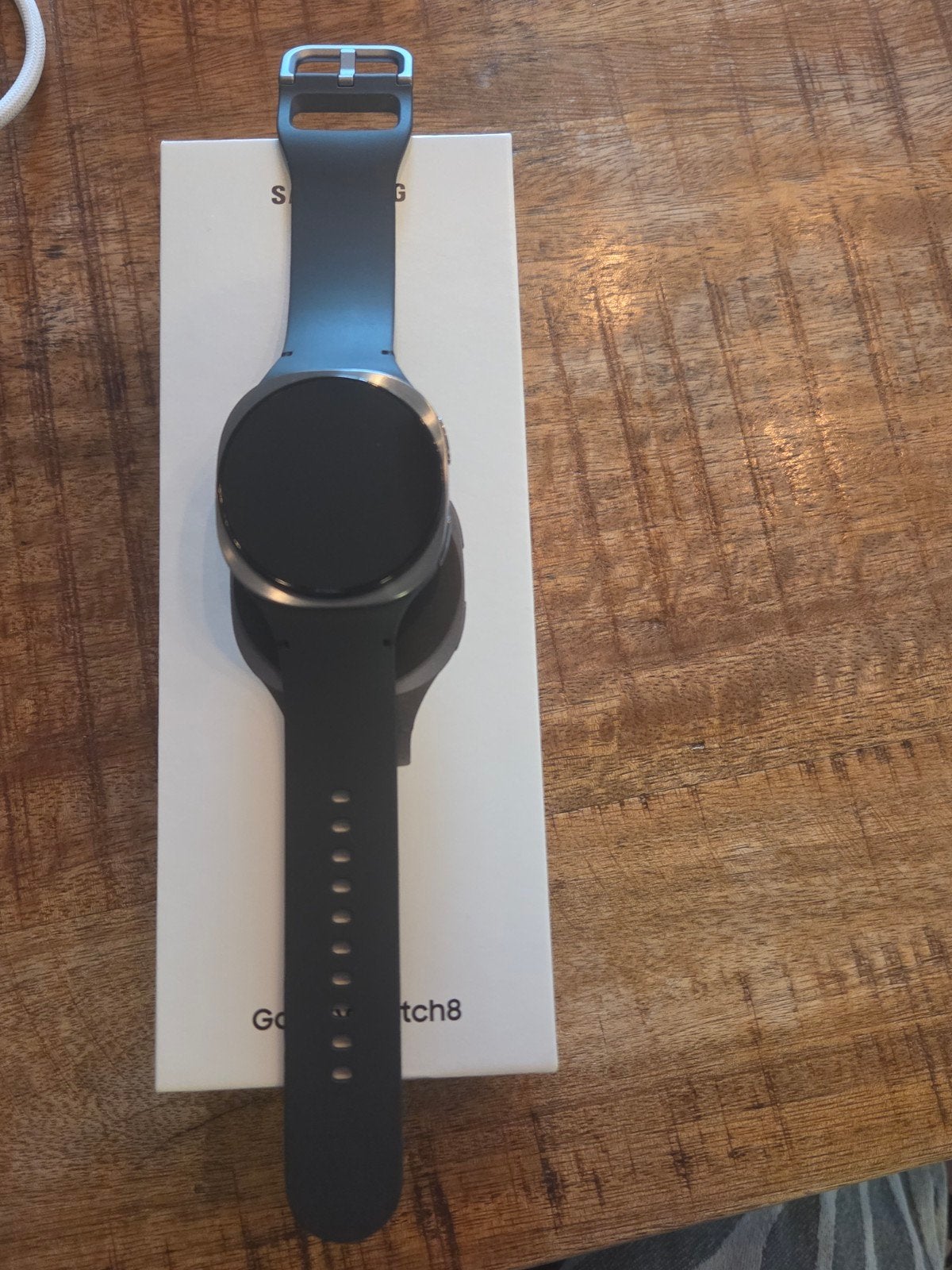 Samsung smartwatch8, Ophalen, Samsung Galaxy Watch 8 40mm Graphite, Zwart, Zo goed als nieuw