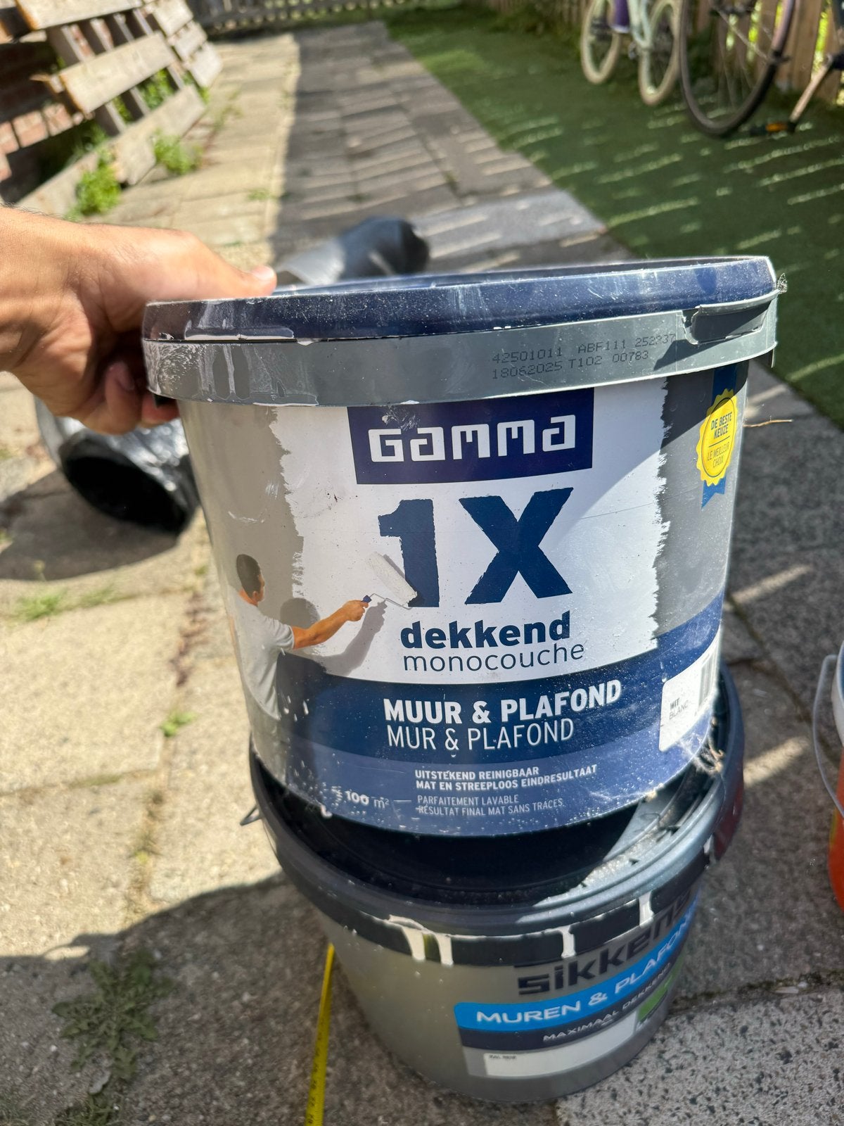 Gamma 1X Dekkend Monocouche Muur & Plafond Verf, Ophalen, Overige kleuren, 10 tot 15 liter, Verf