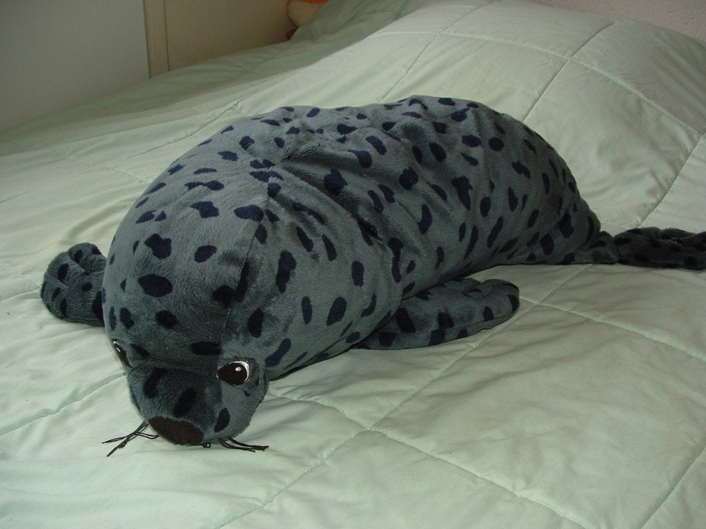 IKEA ZEEHOND KLAPPAR SAL GREY BLAUWGRIJS MET, Ophalen of Verzenden, Nieuw, Overige typen