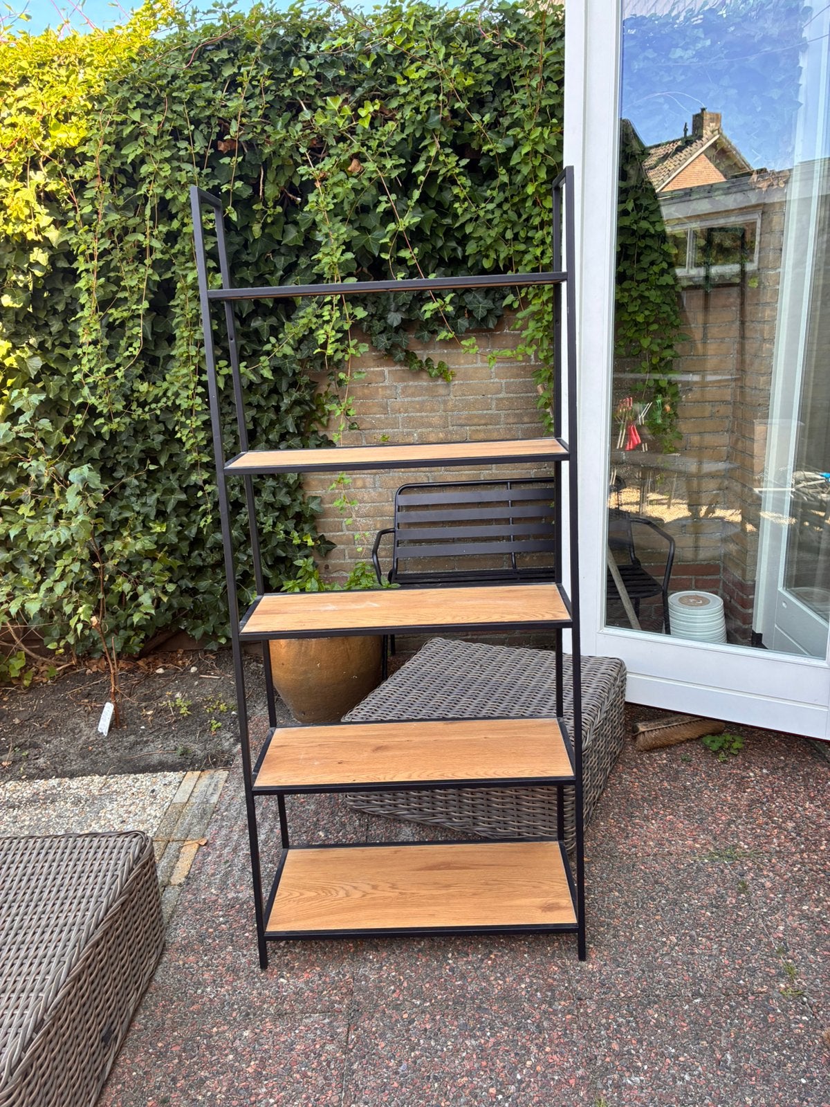 Design wandmeubel, Met plank(en), Zo goed als nieuw, Minder dan 150 cm, 150 tot 200 cm