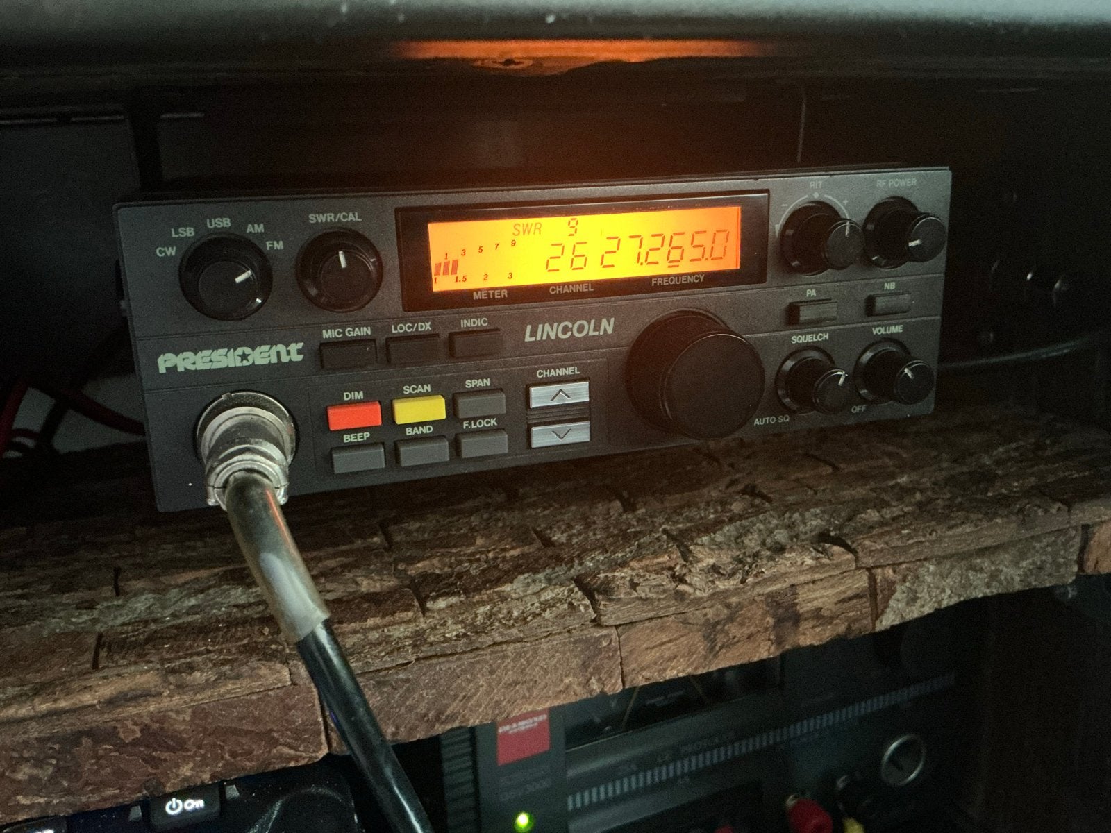 President Lincoln CB-radio 40 watt, compleet en getest, Ophalen of Verzenden, Zo goed als nieuw, Zender en Ontvanger
