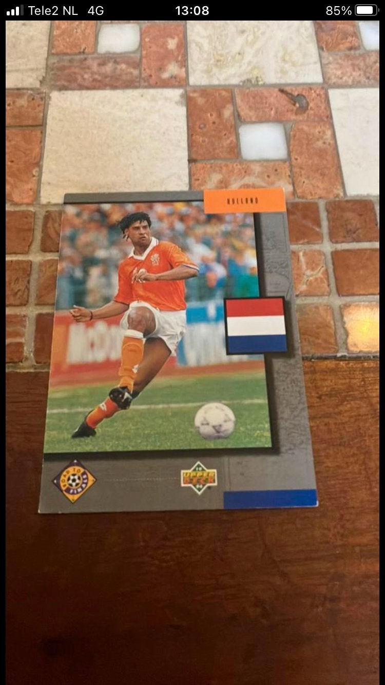 Frank rijkaard panini upperdeck 1994, Ophalen of Verzenden, Zo goed als nieuw, Buitenlandse clubs, Poster, Plaatje of Sticker