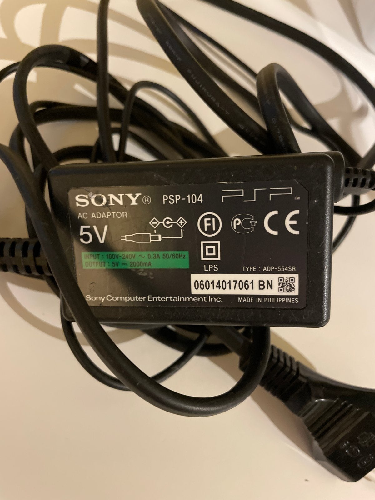 Sony PSP-104 AC Adapter Oplader voor PSP, Ophalen of Verzenden, Gebruikt, PSP, Accu of Oplader