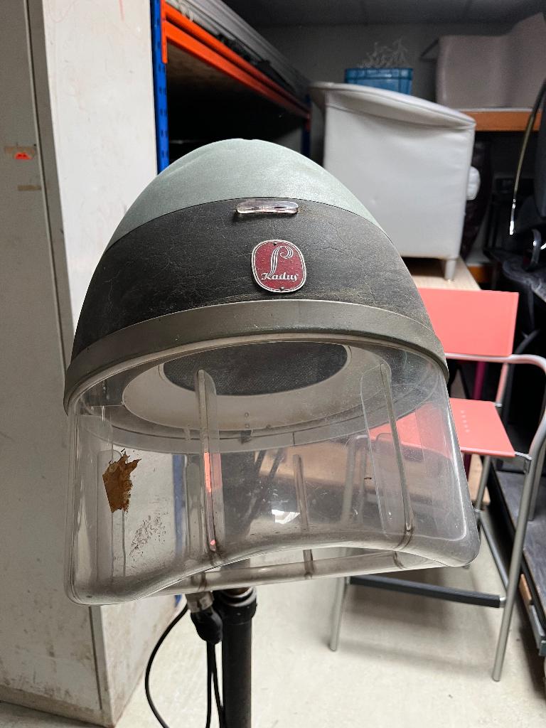 Vintage DDR Haardroogkap voor Barberhop of leeslamp, Ophalen