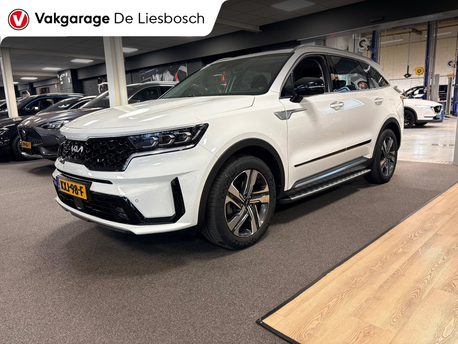 Kia SORENTO 1.6 T-GDI Plug-in Hybrid 4WD DynamicLine 7persoo, Auto's, Stof, Gebruikt, 4 cilinders, 7 stoelen