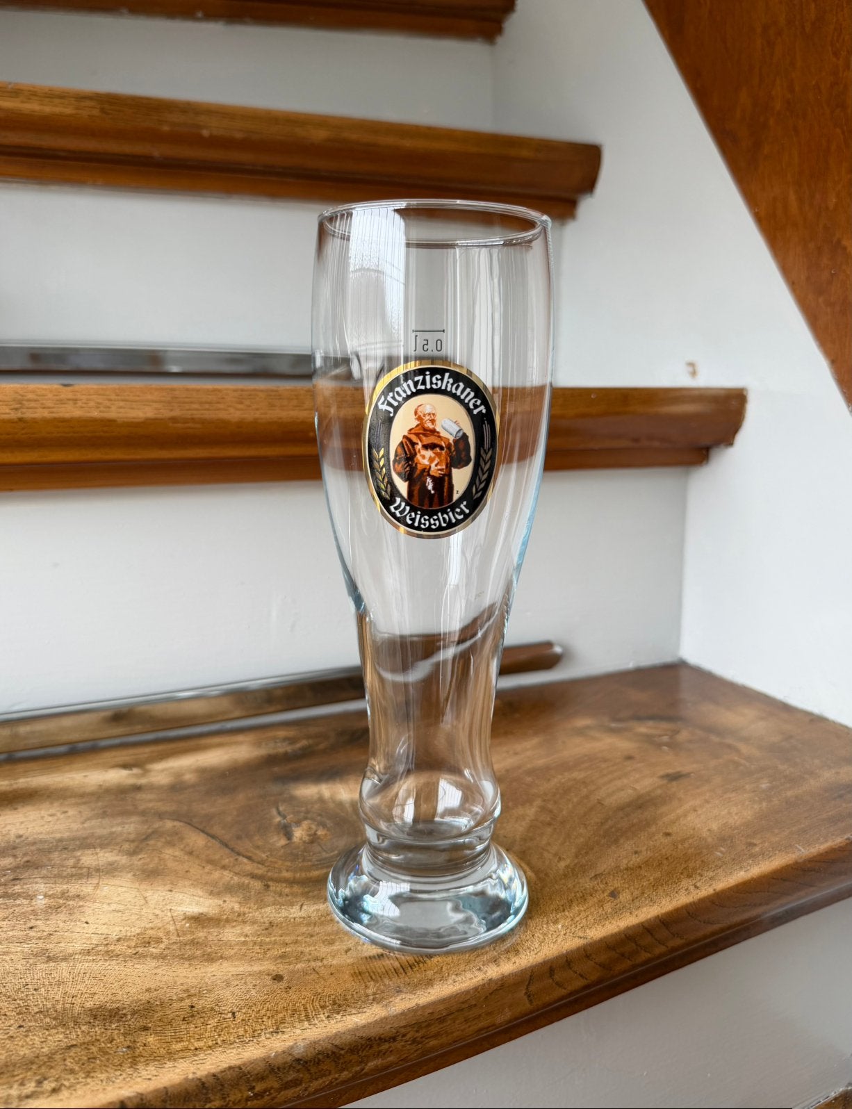 Franziskaner weissbier glas 0,5L, Verzamelen, Biermerken, Ophalen of Verzenden, Zo goed als nieuw, Glas of Glazen, Overige merken