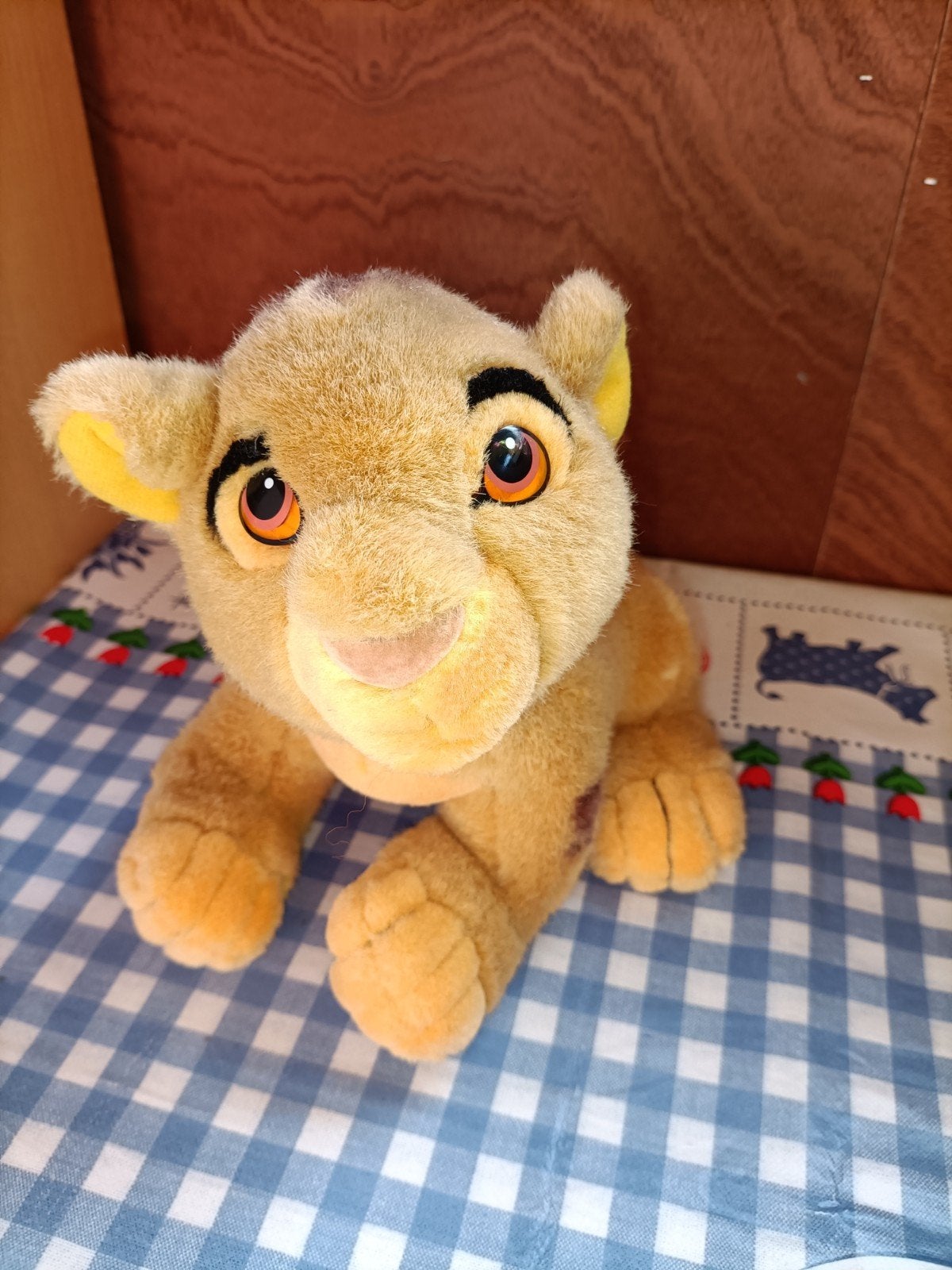 Simba knuffel Lion King Disneyland 20 cm groot, Ophalen of Verzenden, Zo goed als nieuw, Overige typen