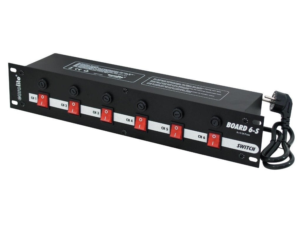 EUROLITE Board 6-S with 6x Safety Plugs, Geluidgestuurd, ., Nieuw, Ophalen of Verzenden