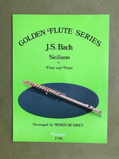 J.S. Bach - Siciliano uit fluit sonate nr. 2, Muziek en Instrumenten, Bladmuziek, Klassiek, Ophalen of Verzenden, Artiest of Componist