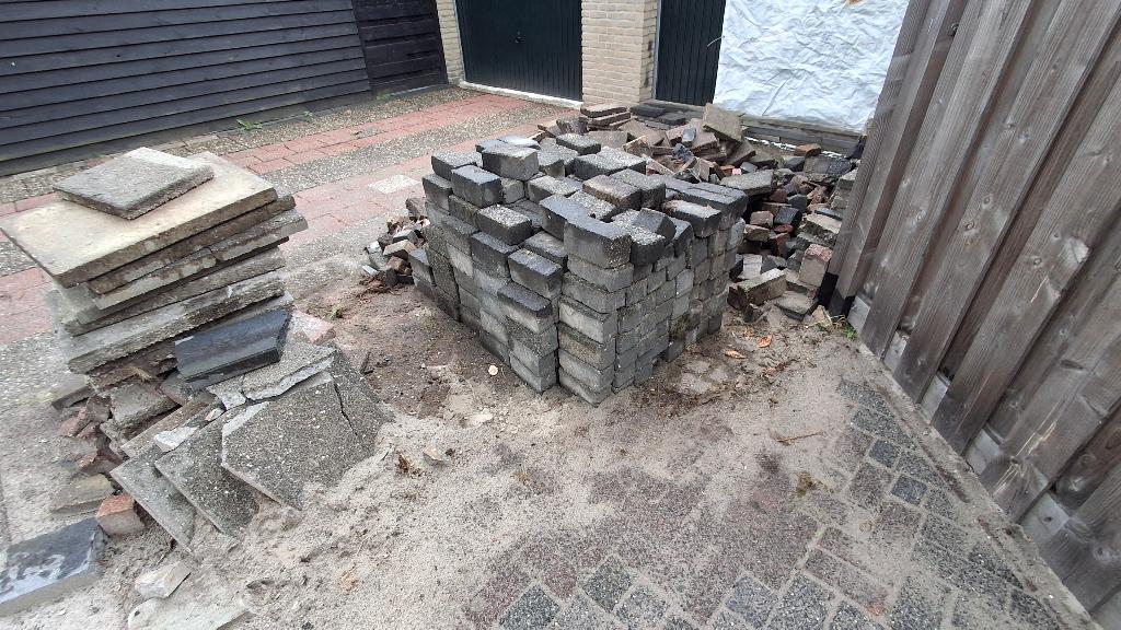 tuin tegels, stenen, Tuin en Terras, Ophalen, Gebruikt, Beton, Overige typen